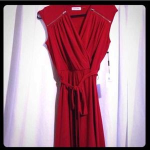 Gorgeous!!  NWTs, Calvin Klein red career dress