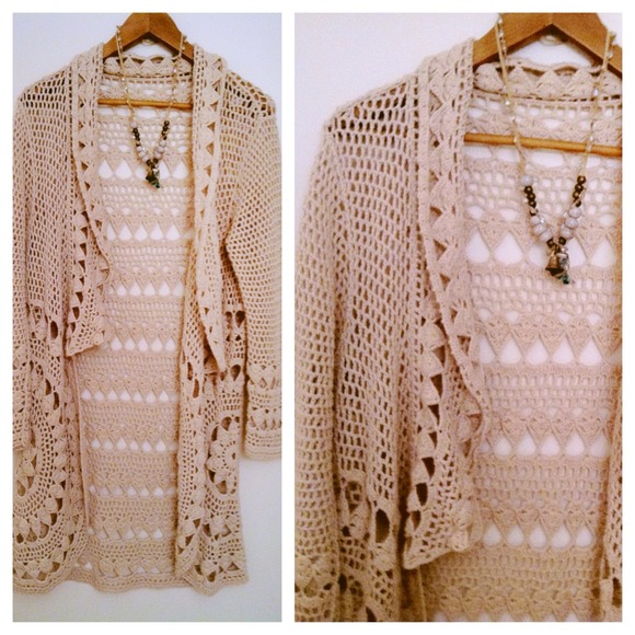 🎉 host pick -Crochet Boho Festival Cardigan S/M🎉 - Picture 2 of 4