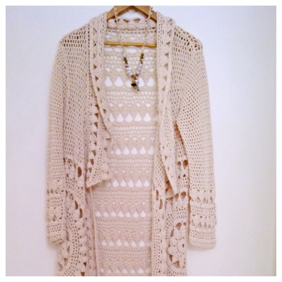 🎉 host pick -Crochet Boho Festival Cardigan S/M🎉 - Picture 3 of 4