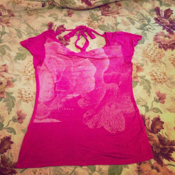 DKNY Jeans flower top