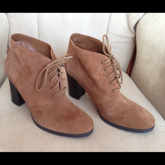 Franco Sarto Wenda Suede Ankle Boots, Size 9.5M US