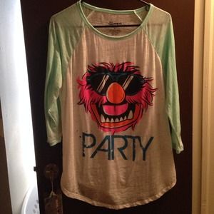 💥SOLD💥Disney the Muppets 3/4 length sleeve