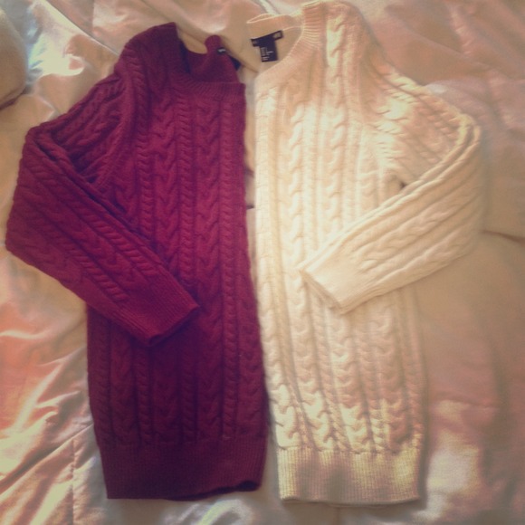 Basic cable knit sweaters.