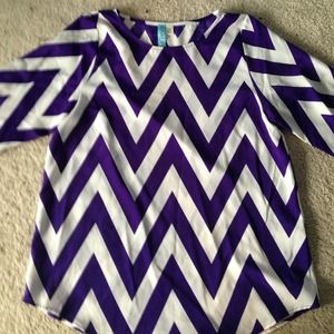 Purple chevron top. Never worn.