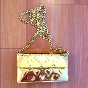 Gold heart Marc Jacobs purse