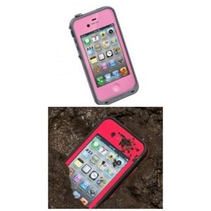 Pink & Gray Lifeproof 4/4s Case
