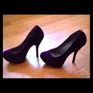 Dark Purple High Heels