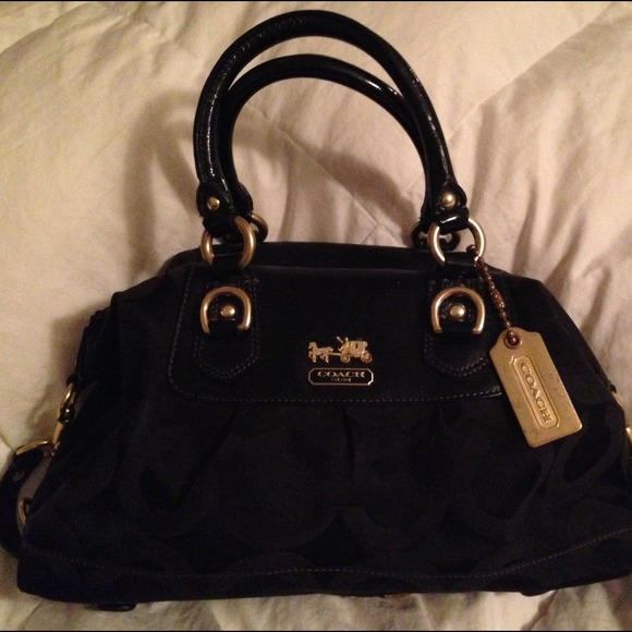 Black coach purse