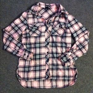 Light Pink Plaid Flannel