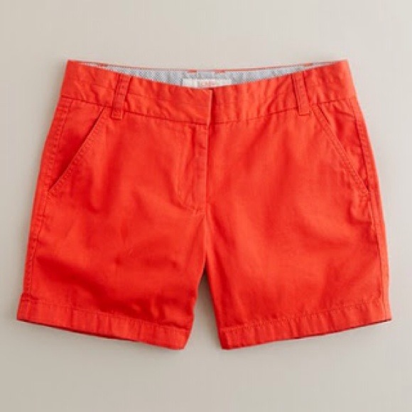 Reserved 2 Jcrew factory chino shorts orange, navy