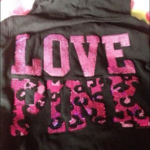 Looking!! Victoria Secret pink sequin hoodie