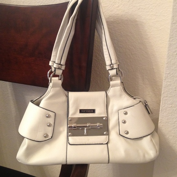 Vittorio Bags White Leather Satchel Poshmark