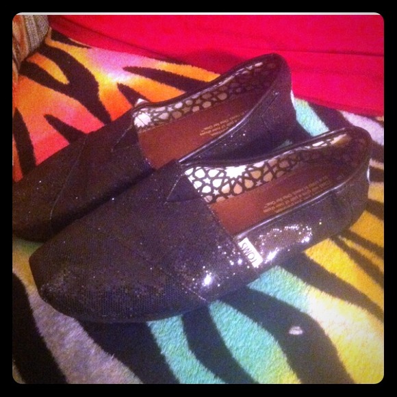 Black Sparkle TOMS!!!!