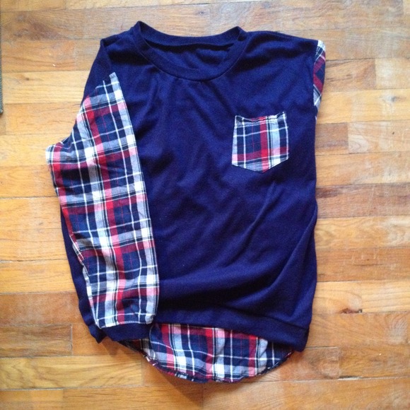 Plaid Sweater Shirt - Picture 2 of 4