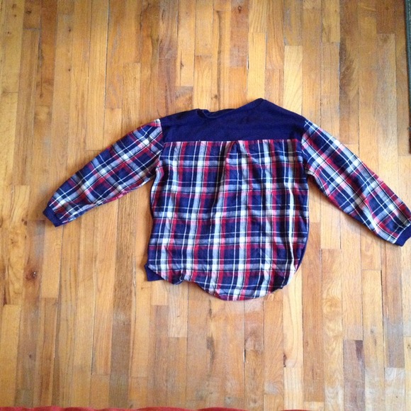 Plaid Sweater Shirt - Picture 3 of 4