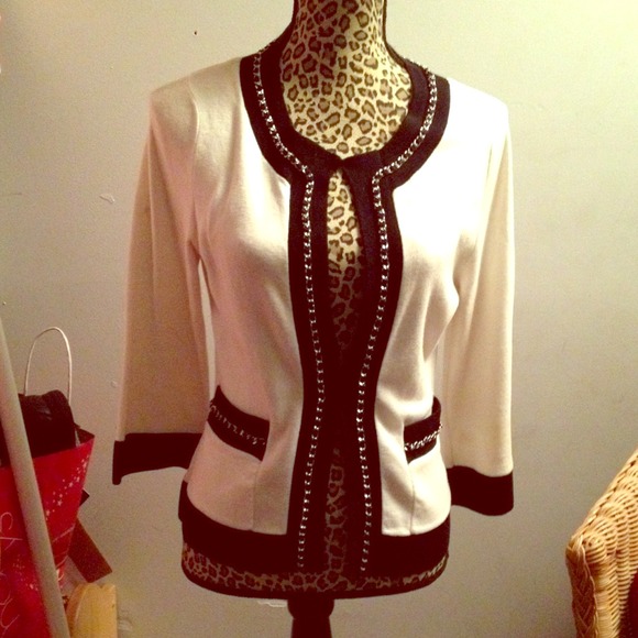 Used Black and White Jacket
