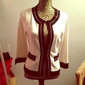 Used Black and White Jacket