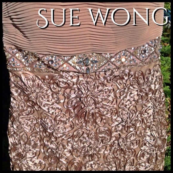 Sue Wong Special Occasion Dress Champagne Anyone? - Picture 2 of 4