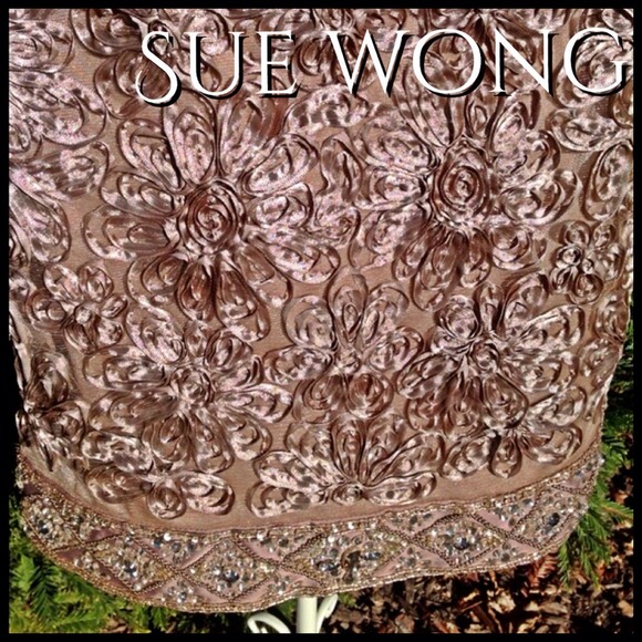 Sue Wong Special Occasion Dress Champagne Anyone? - Picture 3 of 4