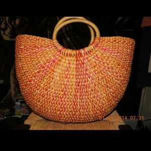 Wicker handbag