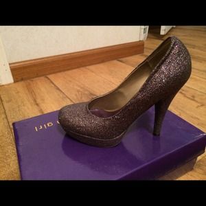 Purple glitter Madden Girl heels