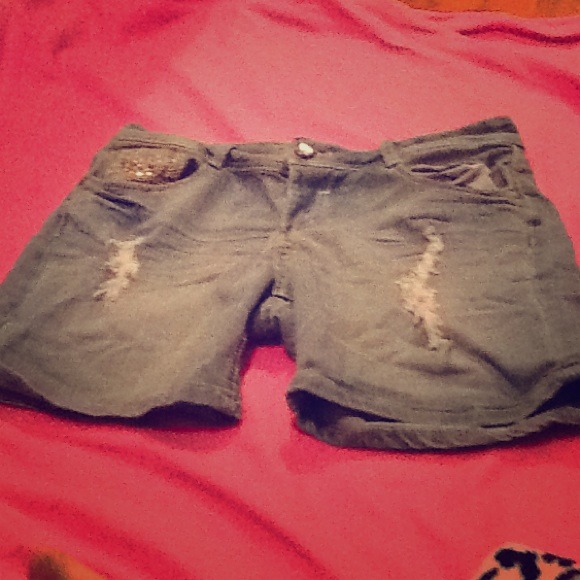 Cute Blue Jean Shorts (just above the knee)