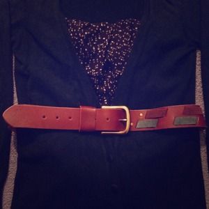 Marc Jacobs Leather Woven Belt NWOT