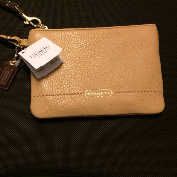 Leather coach wallet