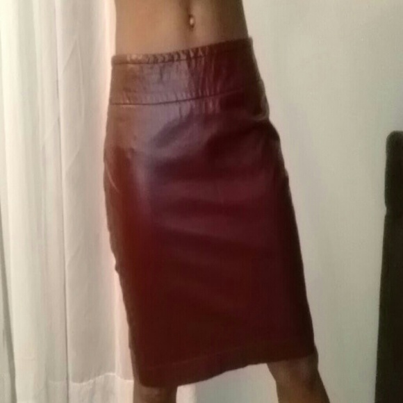 Faux Leather pencil skirt