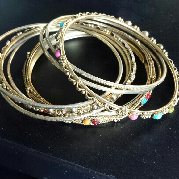 8 piece bracelet bangle set