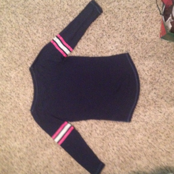 Aeropostale Navy Blue/Pink/White Size M Shirt - Picture 3 of 3