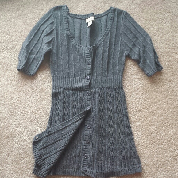 SOLD! Gray Knit Cardigan