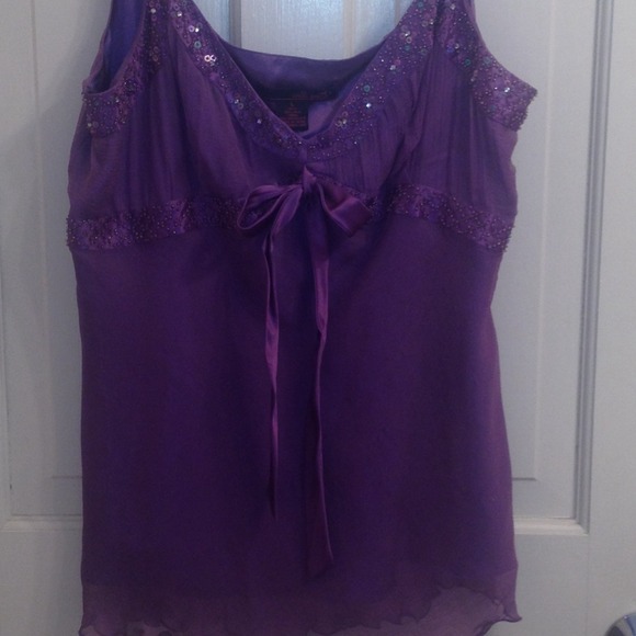 Gorgeous beaded baby doll tank- - Picture 2 of 2