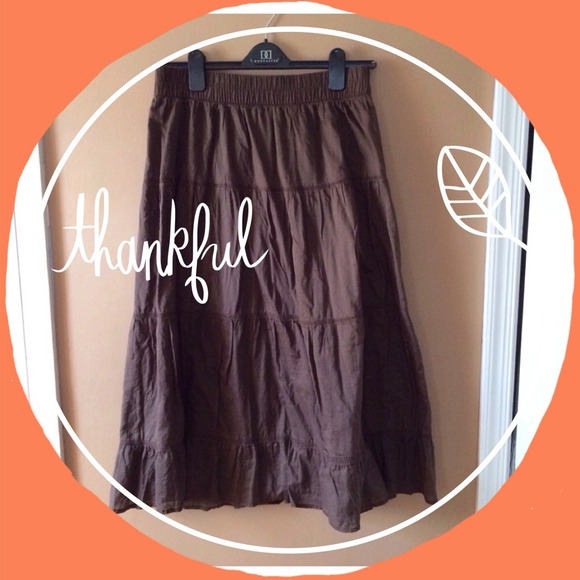 🎉Host pick 5/19  brown layered long skirt - Picture 1 of 2