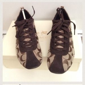 Coach Belina Brown Signature Shoes Sneakers