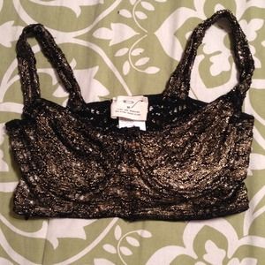 💥NEW! UO Black/gold bustier