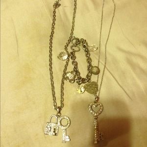 2 necklaces and a charm bracelet *BUNDLE*