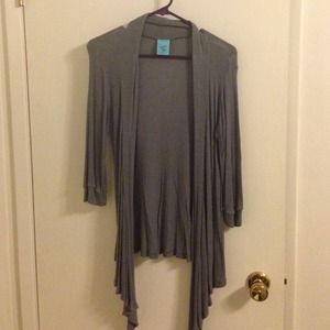 Gray cardigan