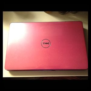 Pink dell laptop