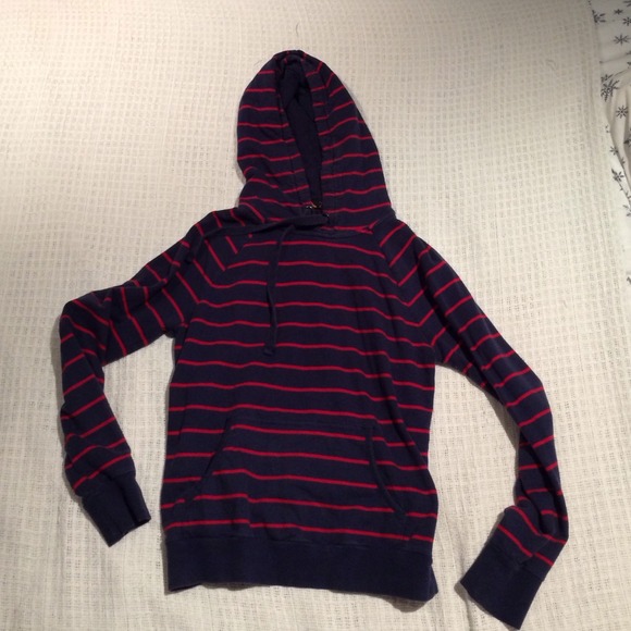 F21 striped hoodie