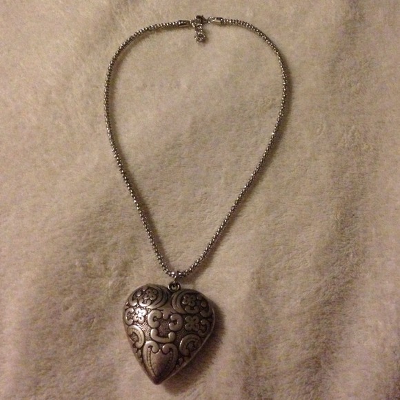 Silver heart necklace (: - Picture 2 of 2