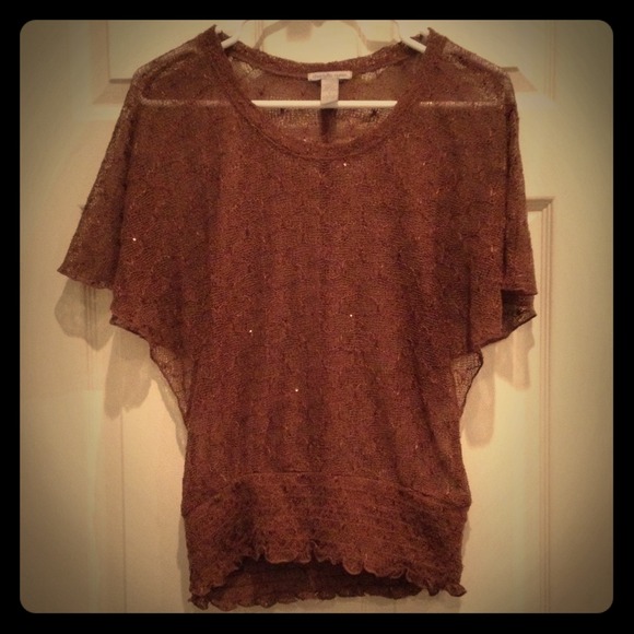 Charlotte Russe Sequined Tee