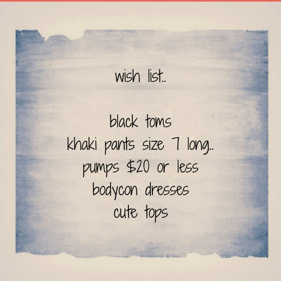 Wish List!