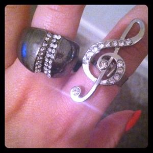 Musical note and spiral ring!