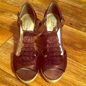 Brown wedges by Steven madden