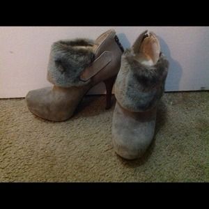 Trendy ankle booties.