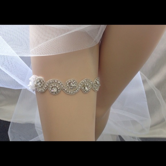 Accessories - Wedding garter rhinestone crystal beads