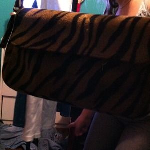 Zebra print purse
