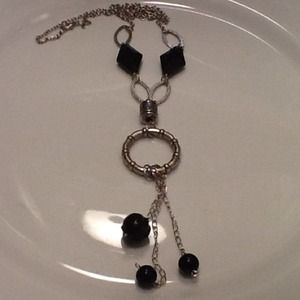 Black and Silver-tone Necklace