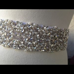 Bridal sash wedding sash belt rhinestone crystal